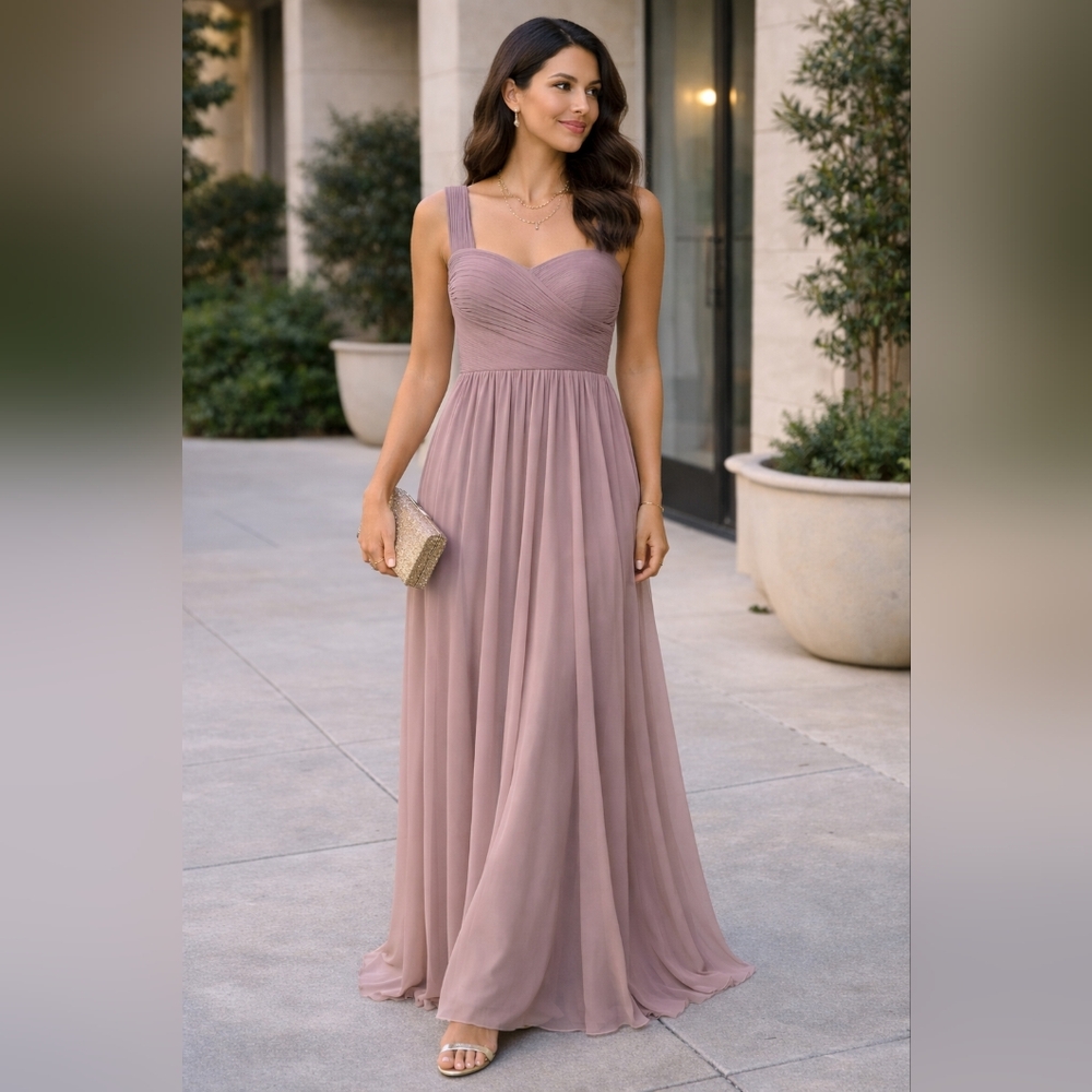 Elegant Mauve Maxi Dress